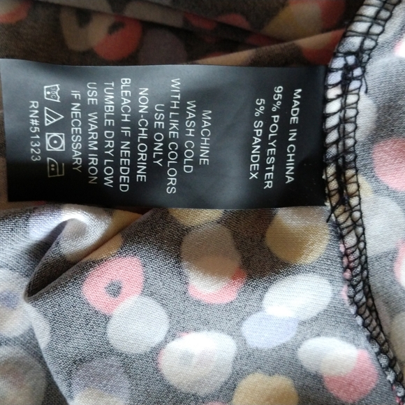 Vince Camuto Dress Large Black With Dots - Picture 5 of 6